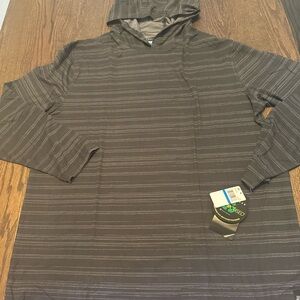 Charcoal Striped Men's Hoodie